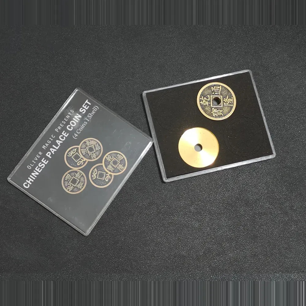 Chinese Palace Coin Set — Four Coins and a Shell — product photograph 2