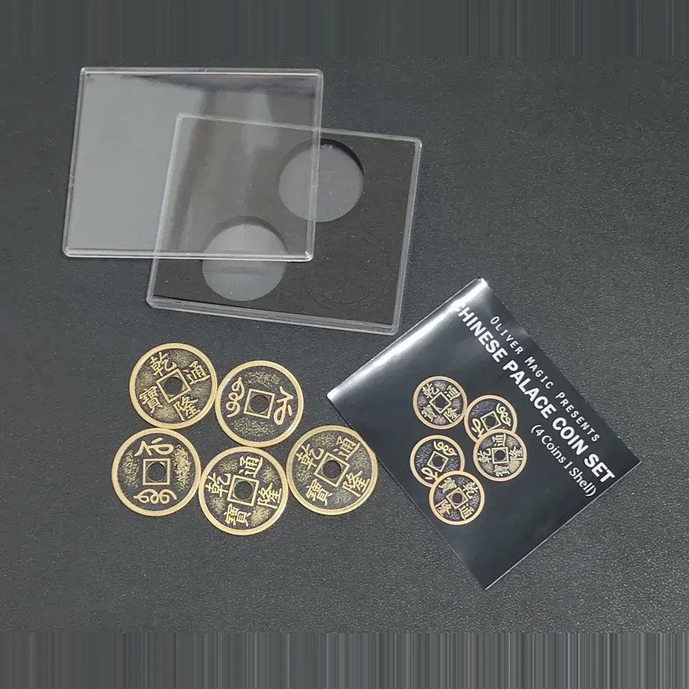Chinese Palace Coin Set — Four Coins and a Shell — product photograph 3