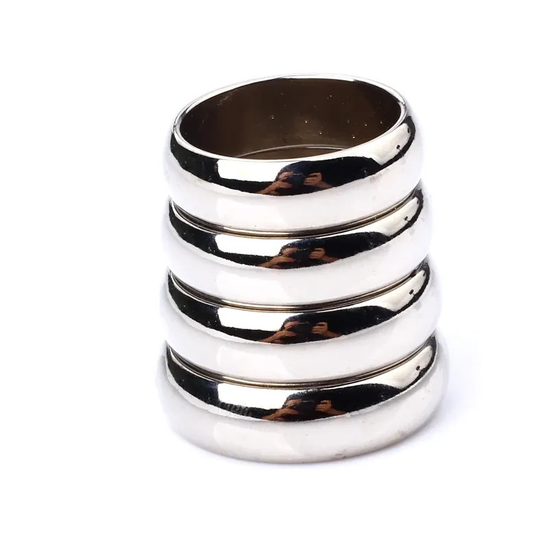 PK Ring — Silver, Curved Band — product photograph 3