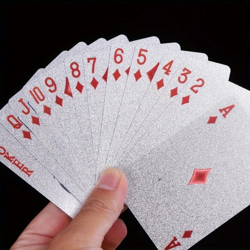 Silver Foil Playing Cards — product photograph 1