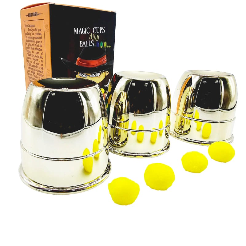 Three Cups and Balls — Chrome Finish — product photograph 1